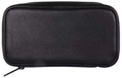 33326 Сумка для 3-х трубок нат. кожа черная фото