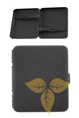 800019 Портсигар ANGELO д/18 сигарет, черный матовый фото