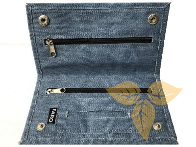 21616 Кисет для сигаретного табака иск кожа "Джинс" синий фото