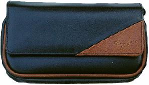 83202A Сумка для 2-х трубок иск. кожа черная/коричн фото