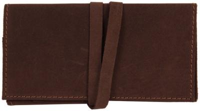 33157 Кисет для сигаретного табака нат замша коричневый 16см - Табакерия