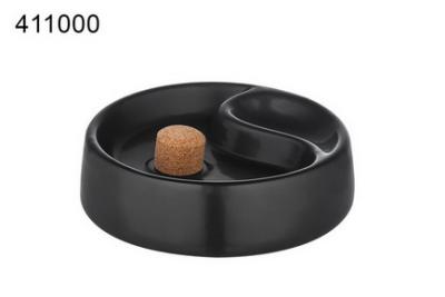 41100A Пепельница д/трубки керамическая матовая черная фото