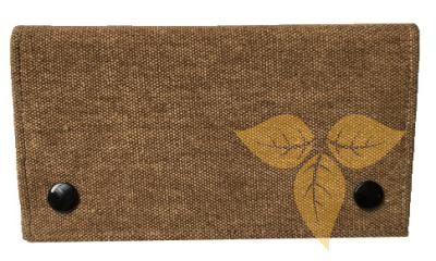 21618 Кисет для сигаретного табака иск кожа "Джинс" коричневый фото