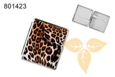 801423 Портсигар ANGELO д/18 сиг, ПВХ, тигр декор, клипса фото