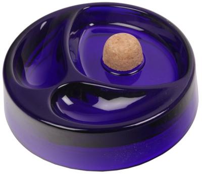 34136  Пепельница д/трубки стекло синяя фото