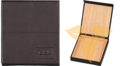 624451 Футляр для сигарилл черный, нат кожа, 1.7x9.0x10.3 см фото