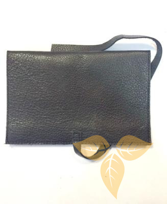 86129А Кисет для сигаретного табака кожа черный - Табакерия