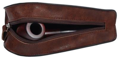33280 Сумка для 1-й трубки иск. кожа, темно-коричневая фото