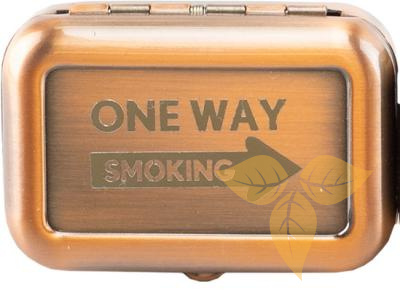 11545 Пепельница карманная "One way Smoking" "медная" фото