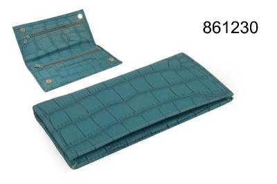 861230 Кисет для сигаретного табака иск кожа синий кроко фото