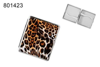 801423 Портсигар ANGELO д/18 сиг, ПВХ, тигр декор, клипса фото