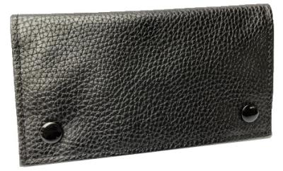 21604 Кисет для сигаретного табака иск кожа черный фото