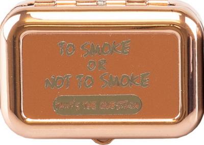 11549 Пепельница карманная "To smoke" "розовое золото" фото
