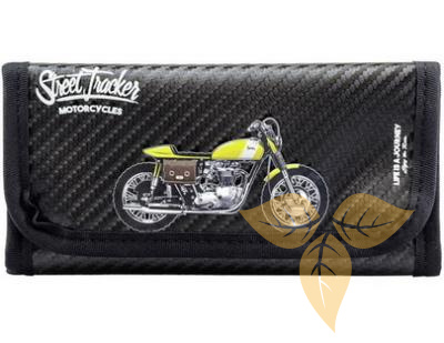 21633 Кисет для сигаретного табака иск кожа "Мотоцикл 2" фото