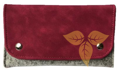 21615 Кисет для сигаретного табака иск кожа "Войлок" розовый фото