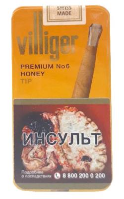 Сигариллы Villiger Premium №6 Honey (10 шт. filter) фото