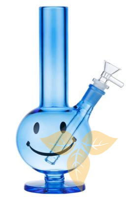 345842 Трубка курительная Dreamliner стекло голубая 27 cm, Ø 30 mm фото