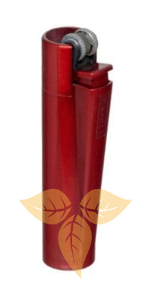 Зажигалка Клиппер Кремниевая Металлическая Красный арт.СМ0S107 фото