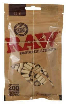 Сигарет.фильтры RAW SLIM CELLULOSE (х200шт) фото