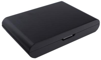 09079 Хумидор для сигар черный с закругленными боками (24x16,5cm) фото