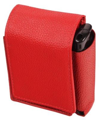 08132 Футл д/пач сиг, красн кож, карм для заж фото