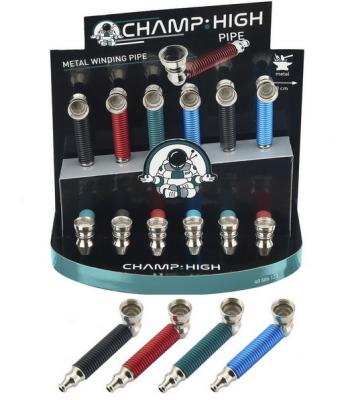 506123 Трубка курительная металл цветная фото