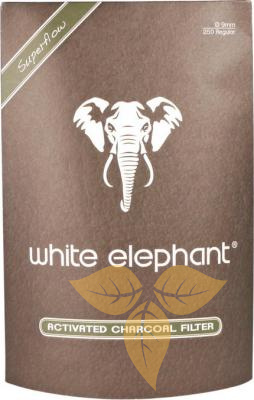 101093 Фильтры для трубок WHITE ELEPHANT 9mm угольные 250шт фото