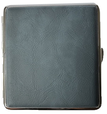 21428 Портсигар FARO д/20 сиг 80мм, ПВХ "Скай" синий фото