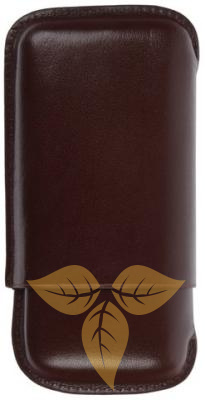 09264 Футляр д/3 сигар Робусто темно-коричневый фото