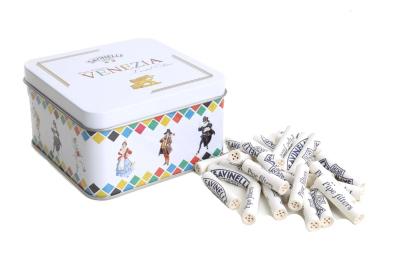 Фильтры для трубок SAVINELLI 9mm угольные 100шт VENEZIA (мет.банка) фото