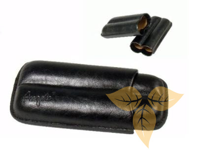 812070 Футляр д/2 сигар черный, 13,5 см 21 мм фото