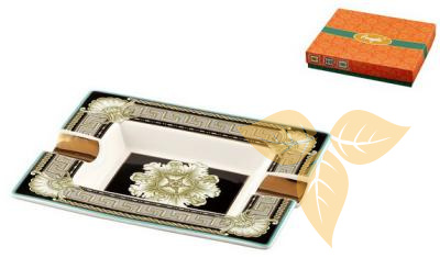 422004 Пепельница для 2-х сигар из китайского фарфора 20x17x2,5cm фото