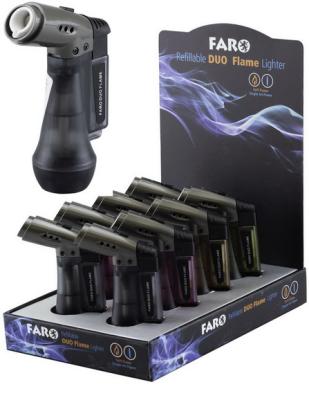 24121 Зажигалка FARO Lighter 2хтурбо, керамическая вставка фото