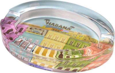 523582 Пепельница для 2-х сигар стекло "Habana" 20х15х3,5см фото