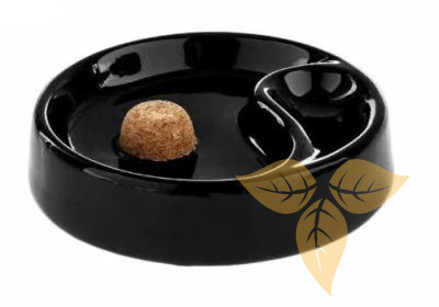 41105A Пепельница д/трубки керамическая черная фото