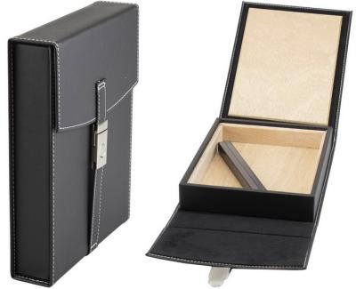 29300 Хумидор для 10-ти сигар черный дорожный (22,1x17,2x4,7 cm) фото