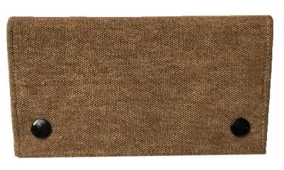 21618 Кисет для сигаретного табака иск кожа "Джинс" коричневый фото