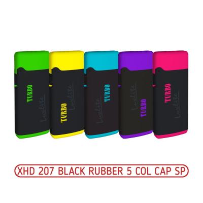 Зажигалки пьезо XHD 207 BLACK RUBBER/BLACK CAP SP фото