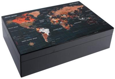 09475 Хумидор для 40 сигар "THE WORLD" (40x27x11,2cm) фото