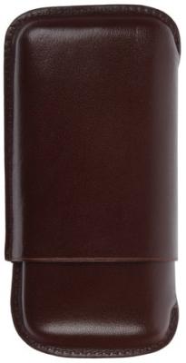 09264 Футляр д/3 сигар Робусто темно-коричневый фото