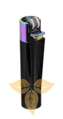 Зажигалка Клиппер Кремниевая Металлическая Спектрум&Блэк арт.CM0S112 фото