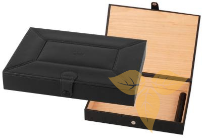 560155 Хумидор для 8-10-ти сигар черный PASSATORE (22,5x16x3.7 cm) фото