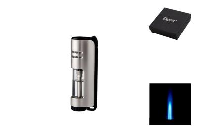 250024 Зажигалка EUROJET турбо черная/хром фото