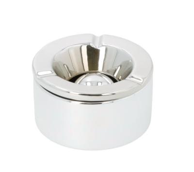 402005 Пепельница настольная керамическая серебристая 11,2х6,2 см фото