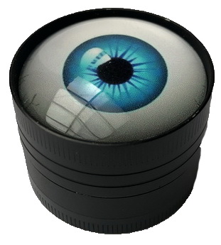 07031 Измельчитель для табака металл "глаз" (3 части, диам. 40мм) фото