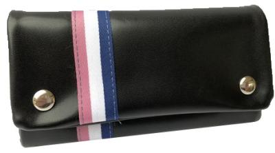 21603 Кисет для сигаретного табака иск кожа "полоска 4" фото