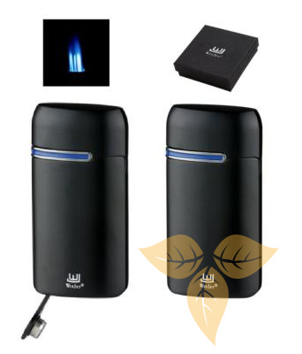 221028 Зажигалка WINJET 3Хтурбо,черная с пробойником д/сигар фото