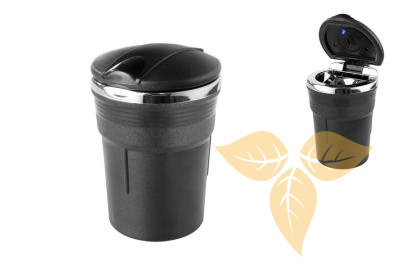 405190 Пепельница для автомобиля черная/светодиод 6 см фото