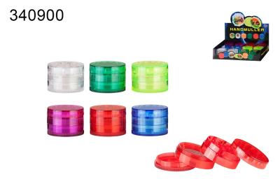 34090A Измельчитель для табака пластик (4 части, диам. 46мм) фото