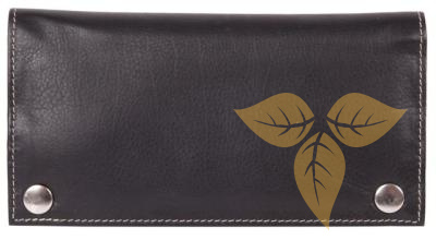 33102 Кисет для сигаретного табака нат кожа черный - Табакерия